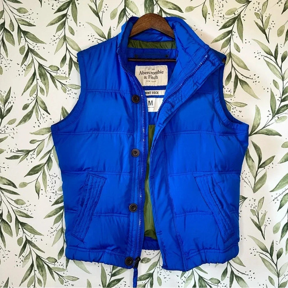 Abercrombie and Fitch summit rock down vest. Size M. Blue. - Picture 1 of 6